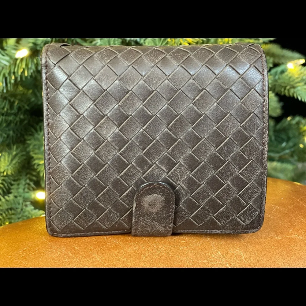 BOTTEGA VENETA - Intrecciato woven design -  French Organizer Zip/Bifold Wallet - Picture 3 of 16